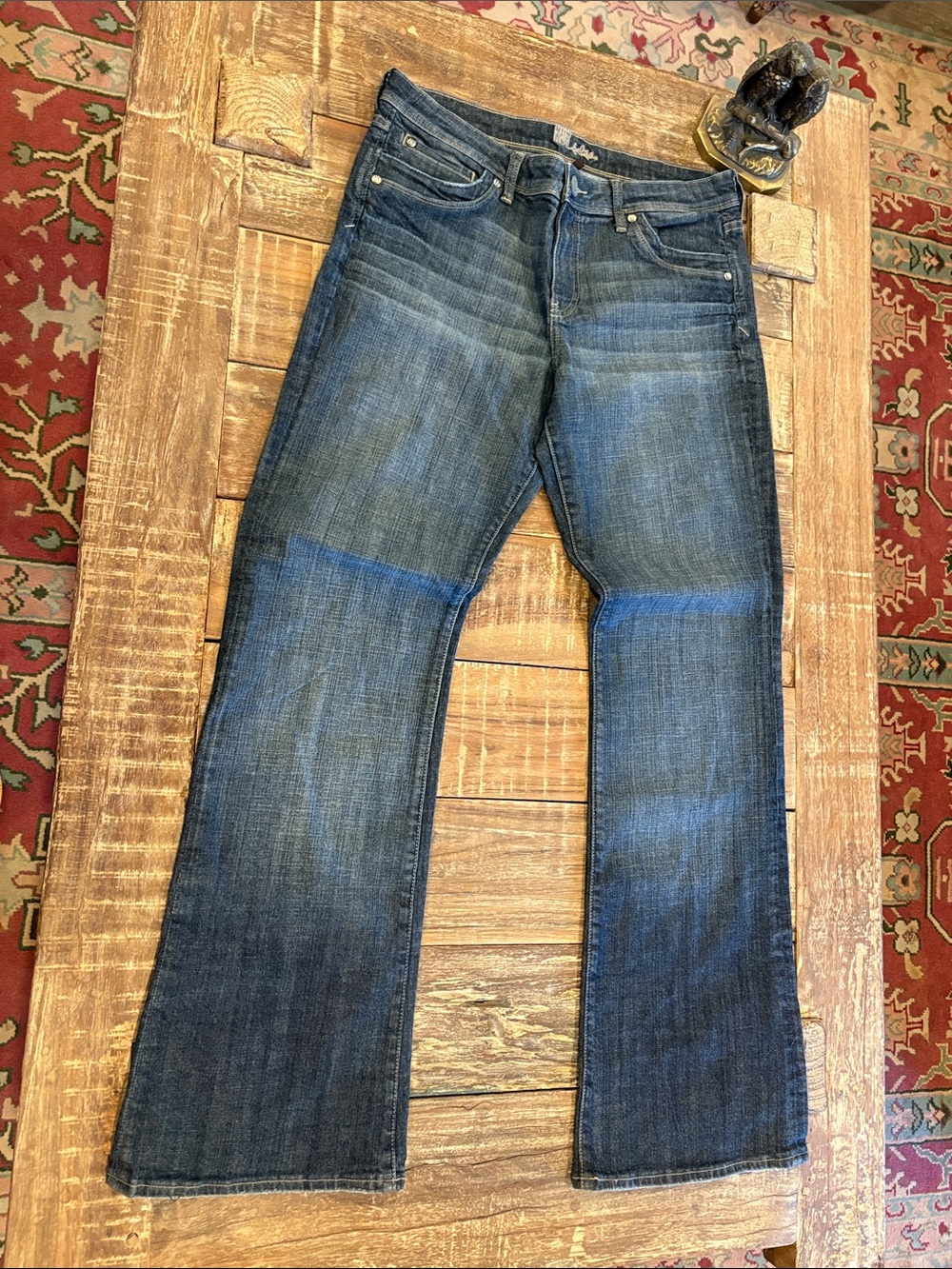 Kut from the Kloth Women’s Dark Wash Bootcut Jeans Size 12 Stretch Denim